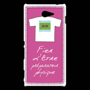 Coque Sony Xperia M2 Préparateur physique Bonus offensif-défensif Rose