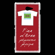 Coque Sony Xperia M2 Préparateur physique Bonus offensif-défensif Rouge