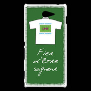Coque Sony Xperia M2 Soigneur Bonus offensif-défensif Vert