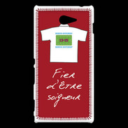 Coque Sony Xperia M2 Soigneur Bonus offensif-défensif Rouge