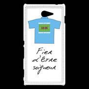 Coque Sony Xperia M2 Soigneur Bonus offensif-défensif Blanc 2