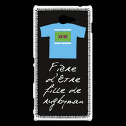 Coque Sony Xperia M2 Fille de rugbyman Bonus offensif-défensif Noir 2