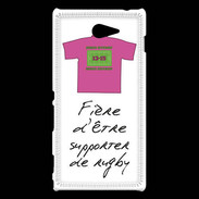 Coque Sony Xperia M2 Supporters Bonus offensif-défensif Blanc