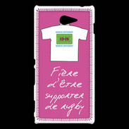 Coque Sony Xperia M2 Supporters Bonus offensif-défensif Rose