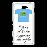 Coque Sony Xperia M2 Supporters Bonus offensif-défensif Blanc 2