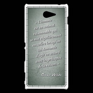 Coque Sony Xperia M2 Homme animal Vert Citation Oscar Wilde