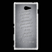 Coque Sony Xperia M2 Sagesse rêves Noir Citation Oscar Wilde