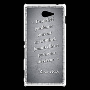 Coque Sony Xperia M2 Société rêveur Noir Citation Oscar Wilde