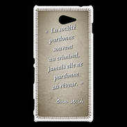 Coque Sony Xperia M2 Société rêveur Sepia Citation Oscar Wilde