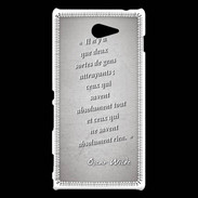 Coque Sony Xperia M2 Gens attrayants Gris Citation Oscar Wilde