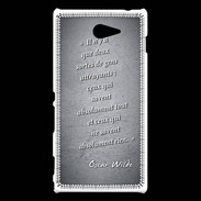 Coque Sony Xperia M2 Gens attrayants Noir Citation Oscar Wilde