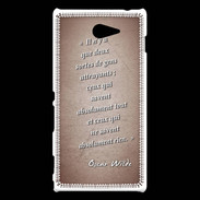 Coque Sony Xperia M2 Gens attrayants Rouge Citation Oscar Wilde