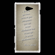 Coque Sony Xperia M2 Gens attrayants Sepia Citation Oscar Wilde