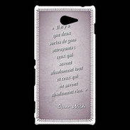 Coque Sony Xperia M2 Gens attrayants Rose Citation Oscar Wilde