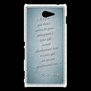 Coque Sony Xperia M2 Gens attrayants Turquoise Citation Oscar Wilde
