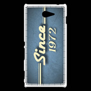 Coque Sony Xperia M2 Since 1972 Bleu