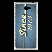 Coque Sony Xperia M2 Since 1973 Bleu