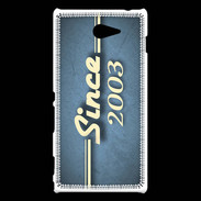 Coque Sony Xperia M2 Since 2003 Bleu