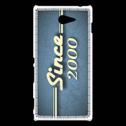 Coque Sony Xperia M2 Since 2000 Bleu