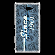 Coque Sony Xperia M2 Since crane bleu 1961