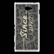Coque Sony Xperia M2 Since crane gris 1972