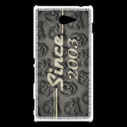 Coque Sony Xperia M2 Since crane gris 2003