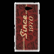 Coque Sony Xperia M2 Since crane rouge 1970