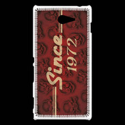 Coque Sony Xperia M2 Since crane rouge 1972