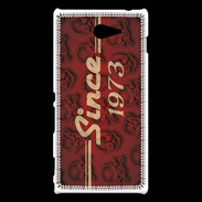 Coque Sony Xperia M2 Since crane rouge 1973