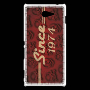 Coque Sony Xperia M2 Since crane rouge 1974