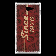 Coque Sony Xperia M2 Since crane rouge 1976