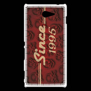 Coque Sony Xperia M2 Since crane rouge 1995