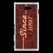 Coque Sony Xperia M2 Since crane rouge 1997