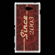 Coque Sony Xperia M2 Since crane rouge 2003