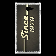 Coque Sony Xperia M2 Since 1979 gris