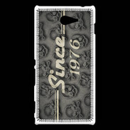 Coque Sony Xperia M2 Since crane gris 1976