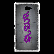 Coque Sony Xperia M2 Fleur Tag