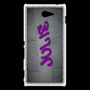 Coque Sony Xperia M2 Julie Tag