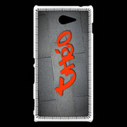 Coque Sony Xperia M2 Théo Tag
