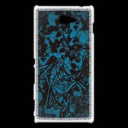 Coque Sony Xperia M2 Skull and bones Bleu