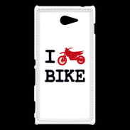 Coque Sony Xperia M2 I love bike