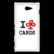 Coque Sony Xperia M2 I love Cards Club