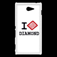 Coque Sony Xperia M2 I love Diamond