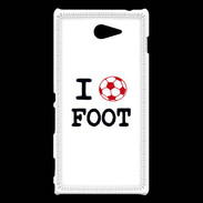 Coque Sony Xperia M2 I love Foot