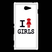 Coque Sony Xperia M2 I love Girl