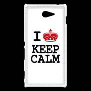 Coque Sony Xperia M2 I love Keep Calm