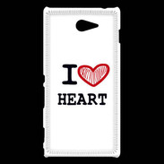Coque Sony Xperia M2 I love Heart