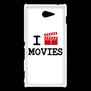 Coque Sony Xperia M2 I love Movies