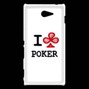 Coque Sony Xperia M2 I love Poker Club