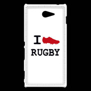 Coque Sony Xperia M2 I love Rugby